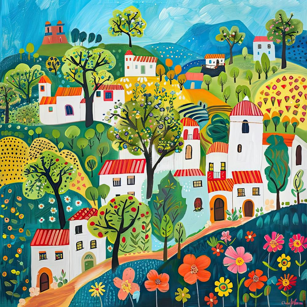 Kids Travel Illustration Spain 2