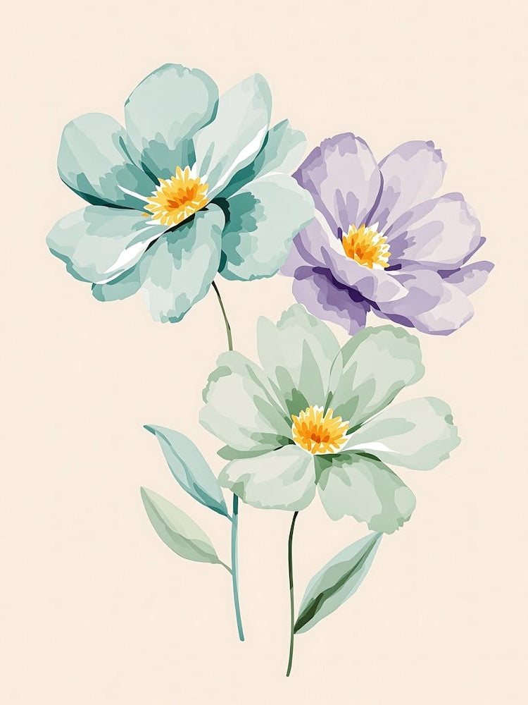 Dreamy Pastel Petals with Elegant Simplicity