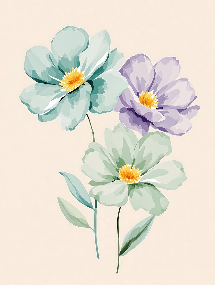 Dreamy Pastel Petals with Elegant Simplicity