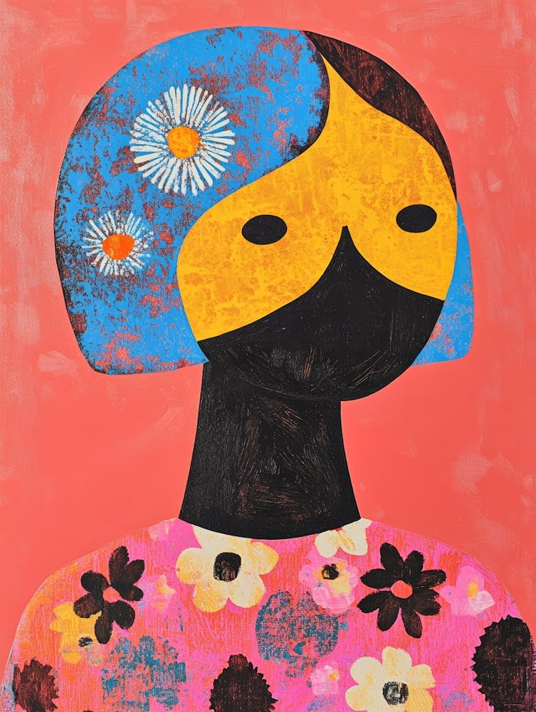 Woman With Flowers 17