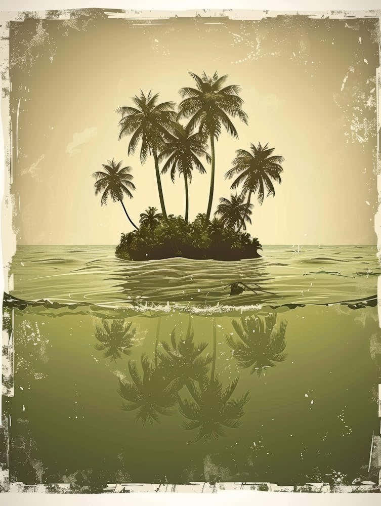 Palm Trees In The Water 1