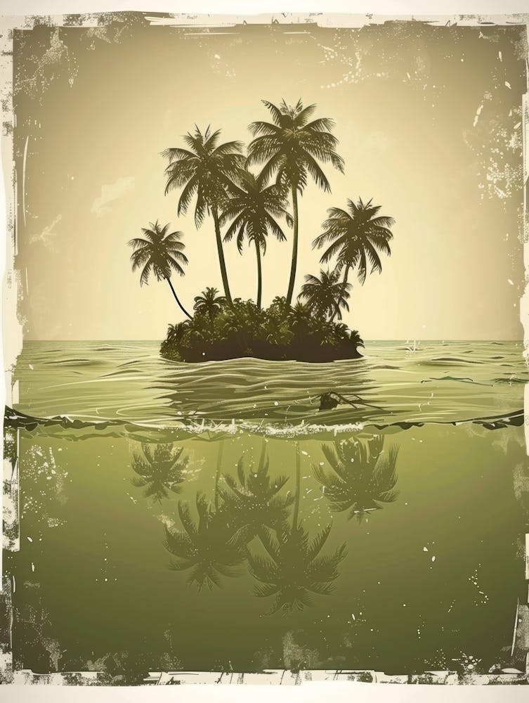 Palm Trees In The Water 1