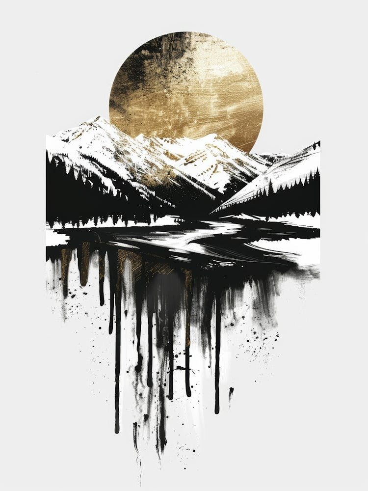 Mountains In The Snow 1