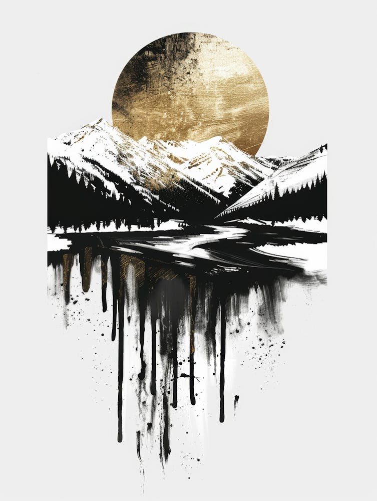 Mountains In The Snow 1