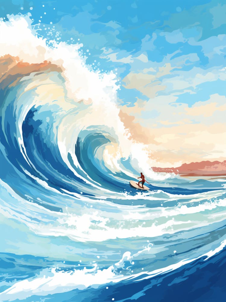 Surfing In A Wave On Navagio Beach Shipwreck Beach 1