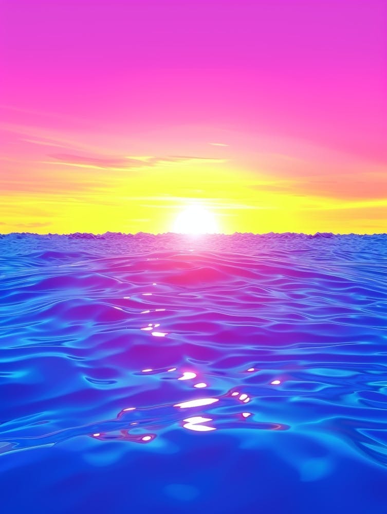 Sunset Over The Ocean 84