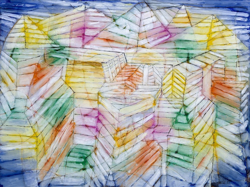 Theater–Mountain–Construction, Paul Klee