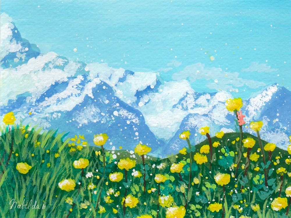 Yellow Buttercup Field