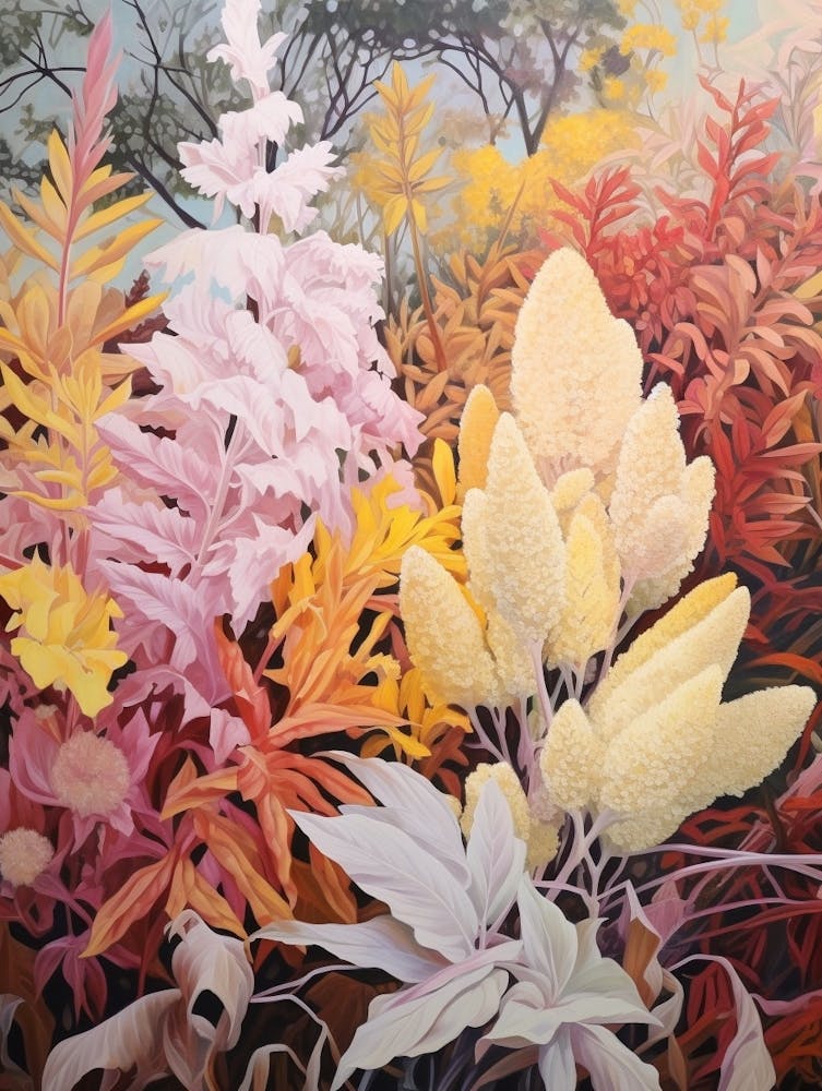 Celosia 1 Flower Painting