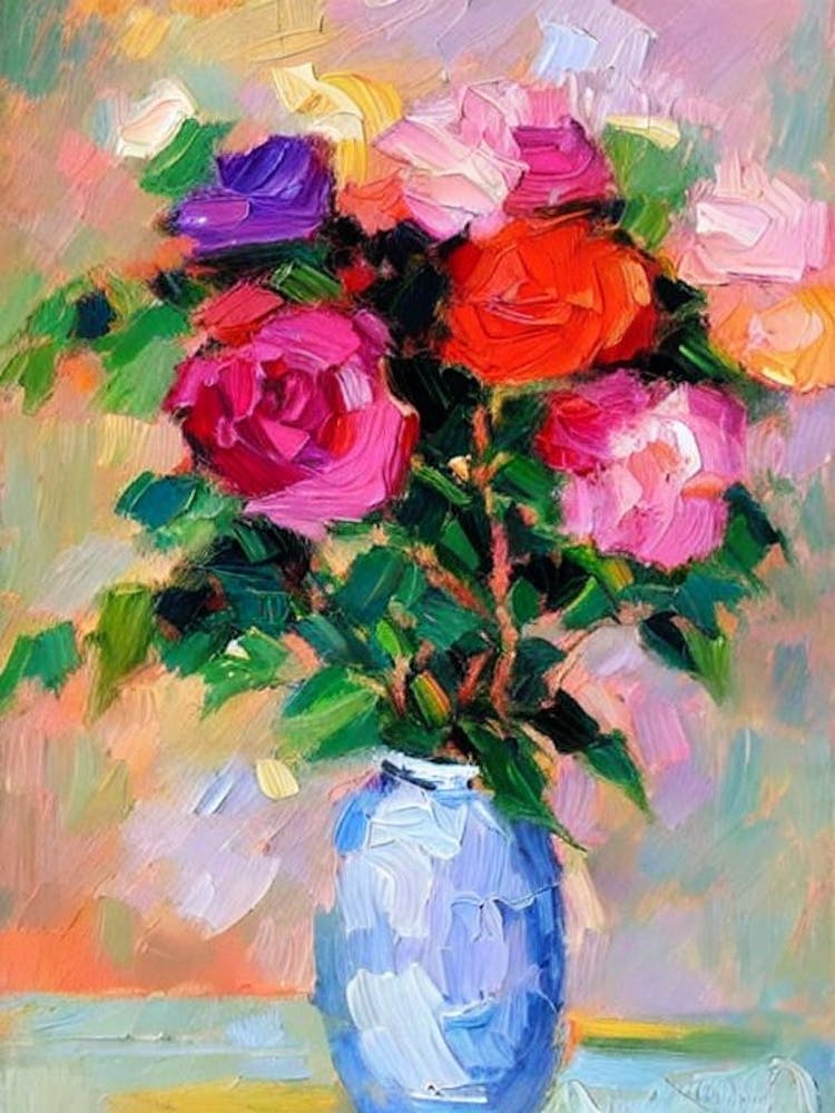 Rose  Matisse Style Flower