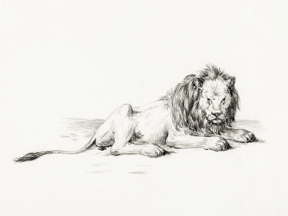 Liegender Löwe (1822), Jean Bernard