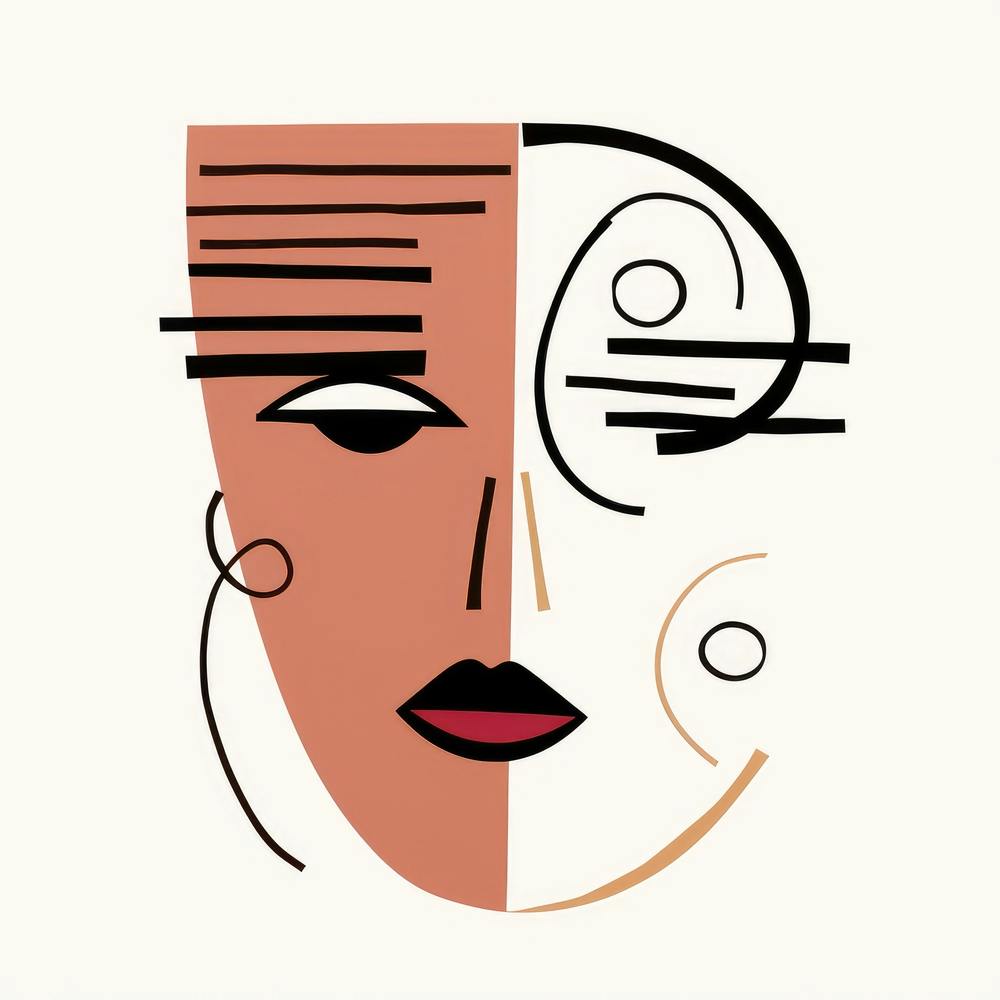 Abstract Woman'S Face 14