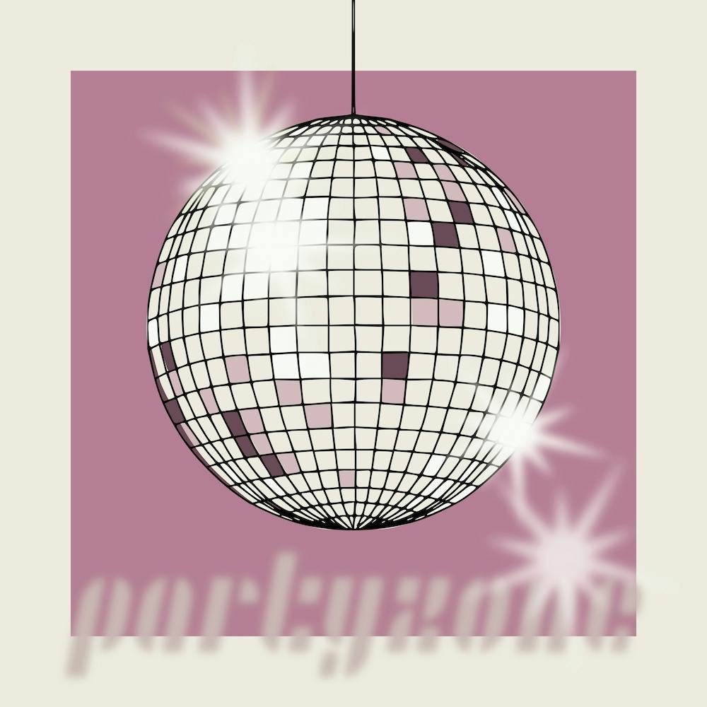 Celebrate The 80s Partyzone Pink Square