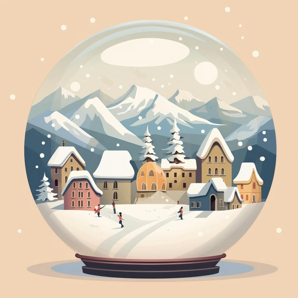 St Moritz Switzerland Snowglobe