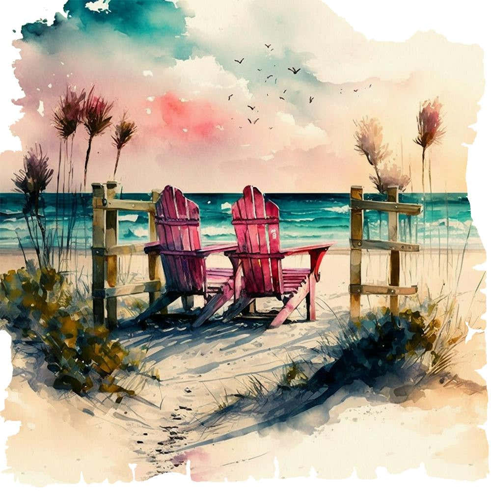 Pink Adirondack Chairs