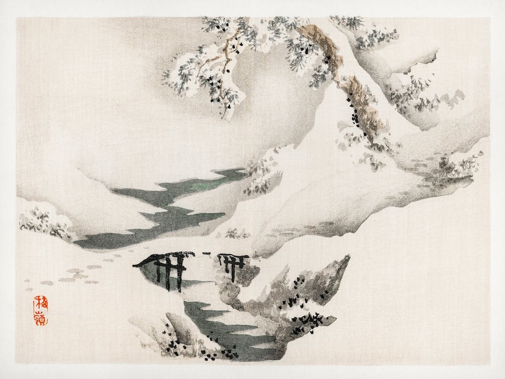 Snowscape, Kōno Bairei