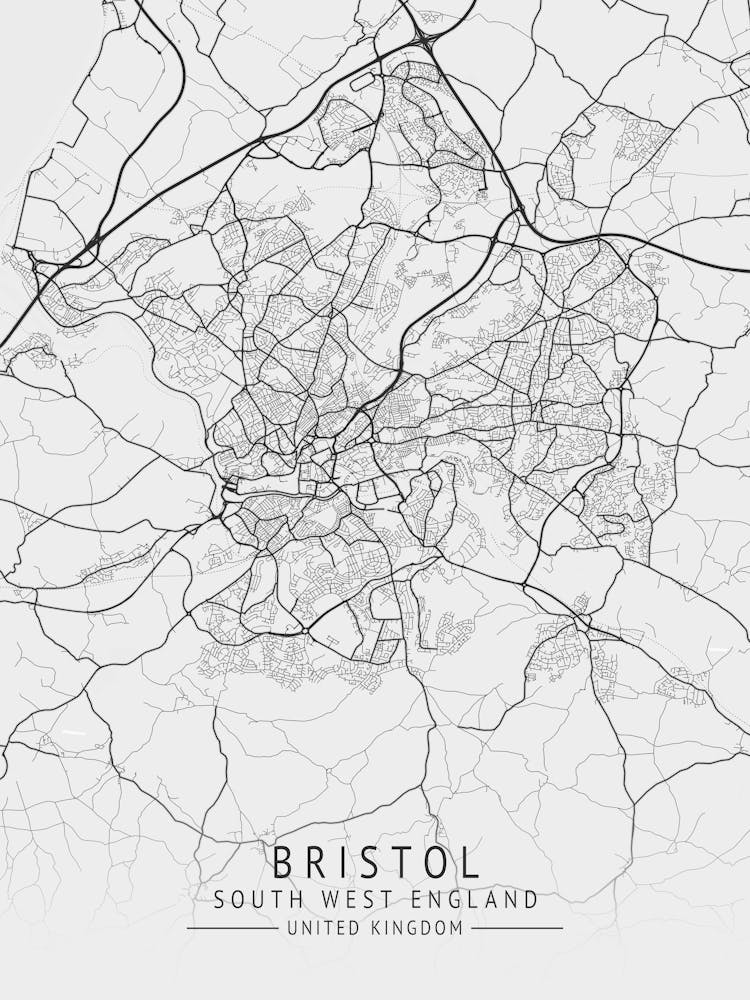 Bristol South West England Map