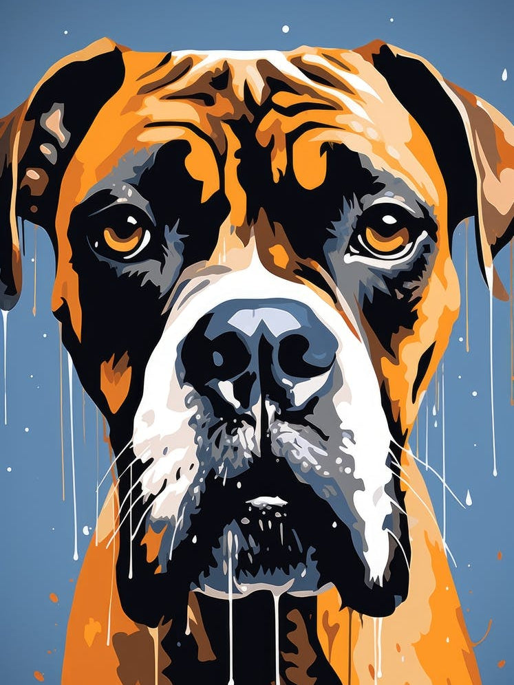 Boxer Dog Painting 4