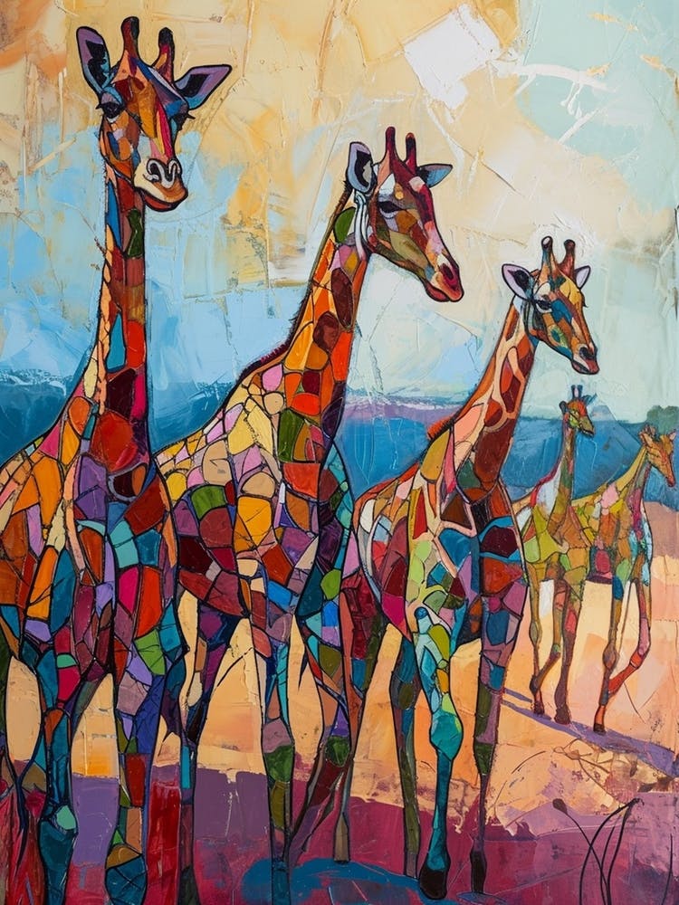 Abstract Geometric Giraffes 11