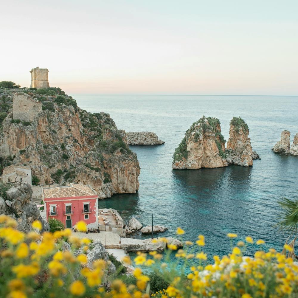 Tonnara di Scopello "Sicile Magique" Photographie de Voyage Italie - Rochers Faraglioni