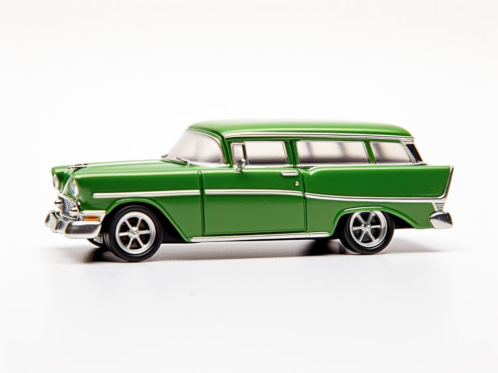 Toy Car 55 Chevy Nomad Green
