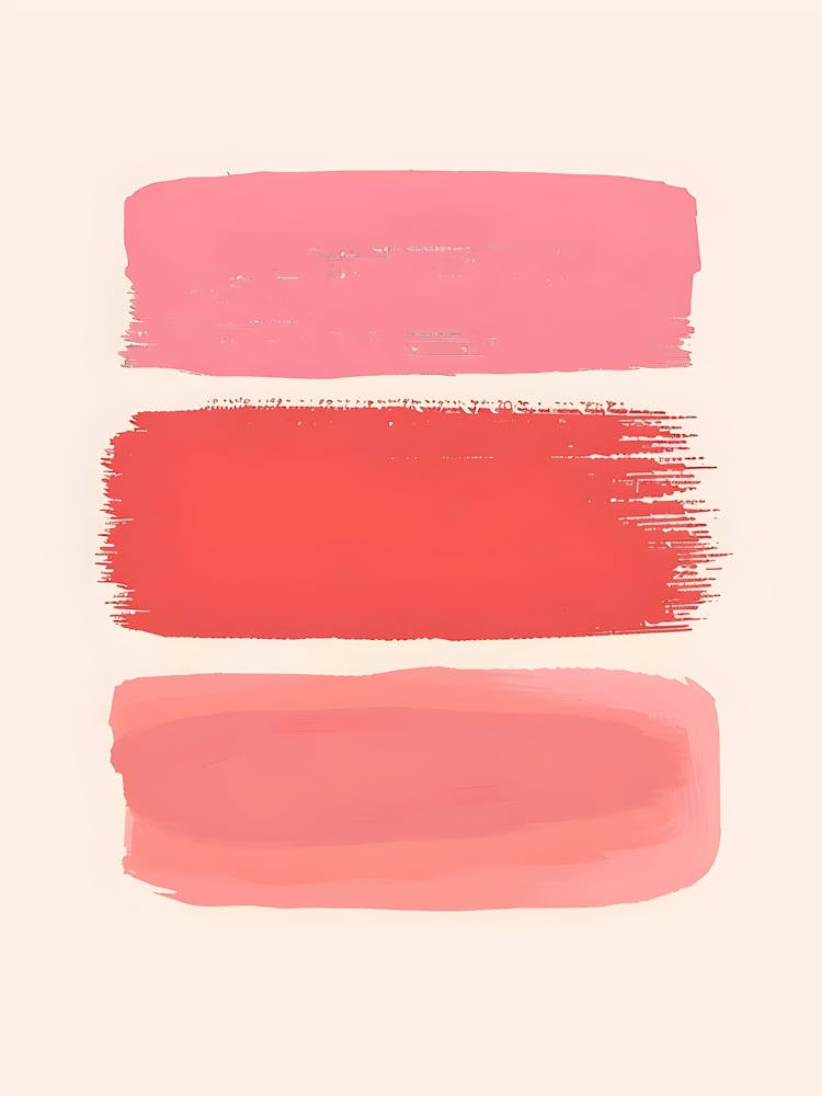 Pink And Red Brushstrokes