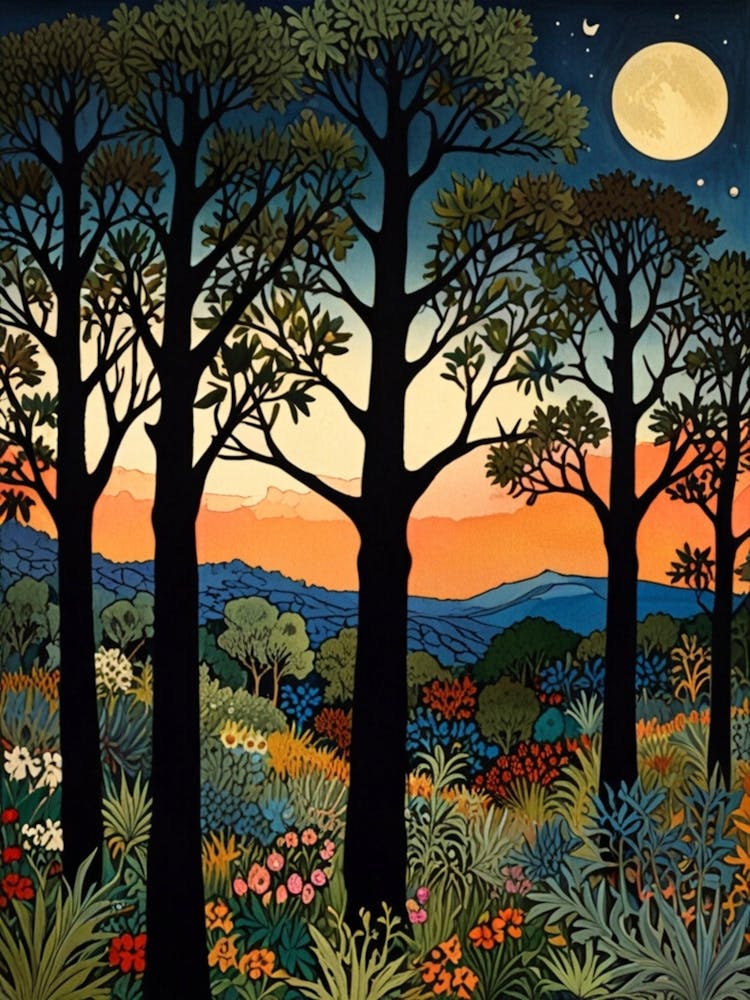 William Morris Moonlight Forest 7