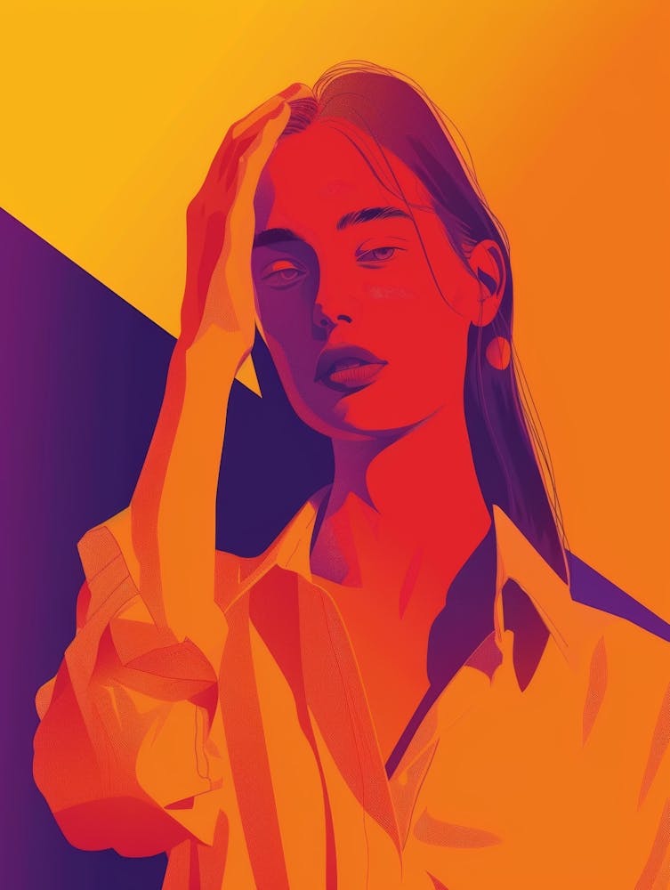 Abstract Portrait Of A Woman 96