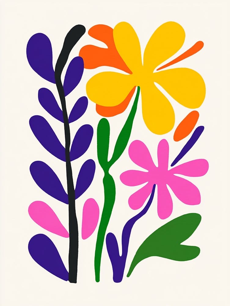 Flowers On A White Background 6