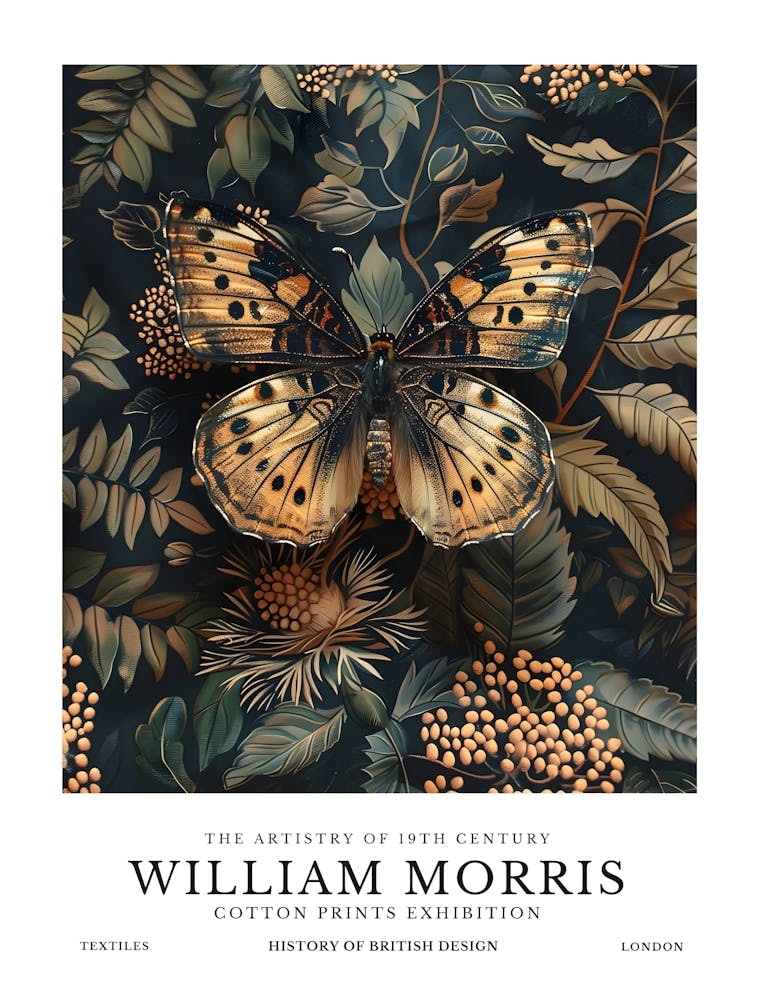 William Morris - Vintage Butterfly 1