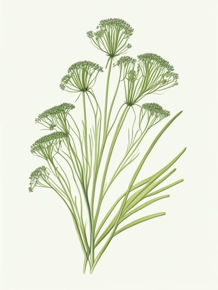 Caraway Herb Pencil Colour 2