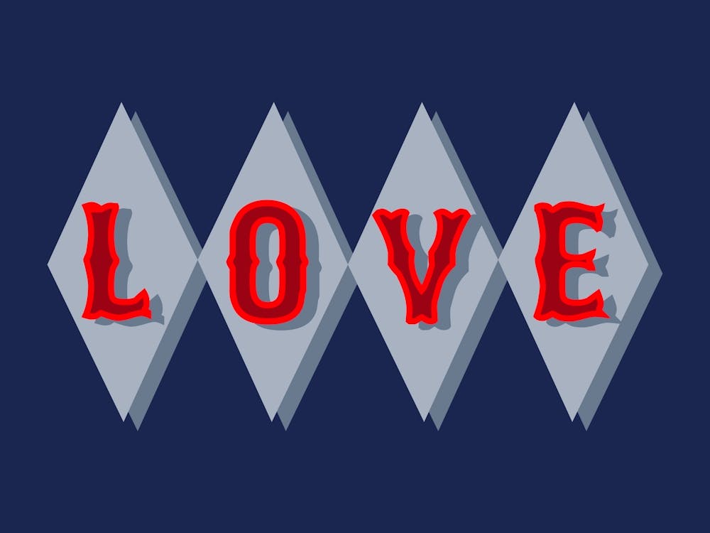 Love Diamonds Red and Blue