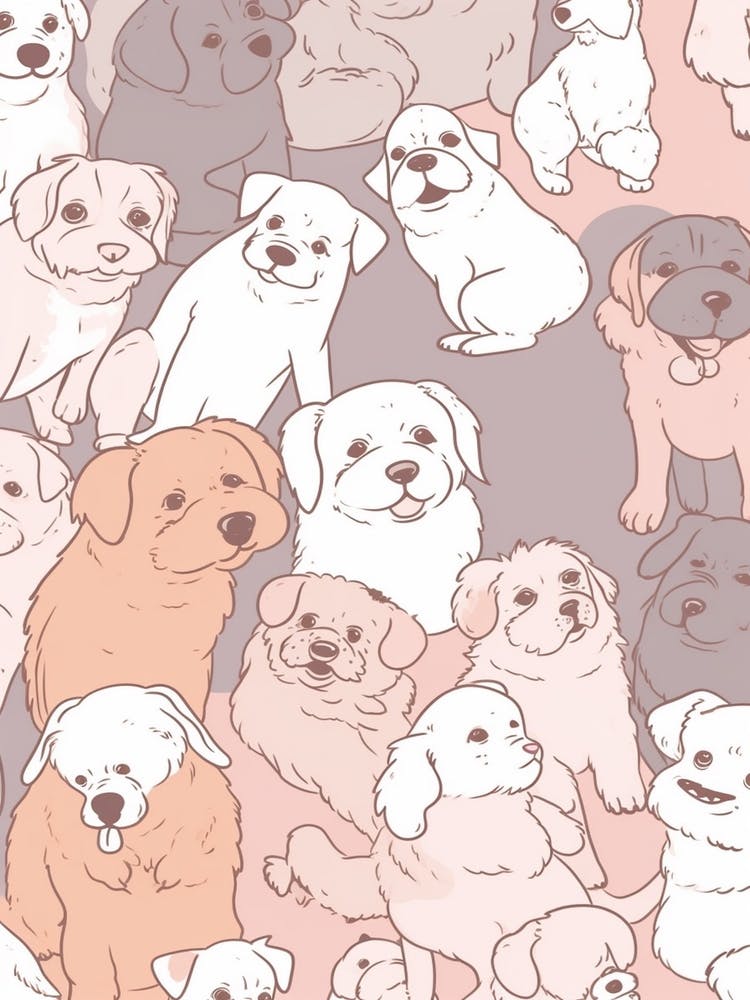 Dogs Kawaii Illustration 3
