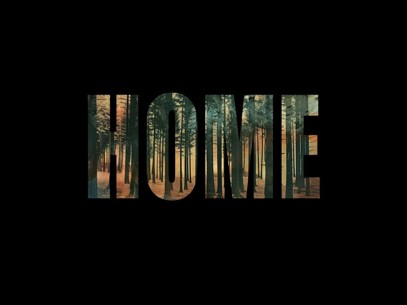 Home Poster Vintage Forest Photo Collage 10