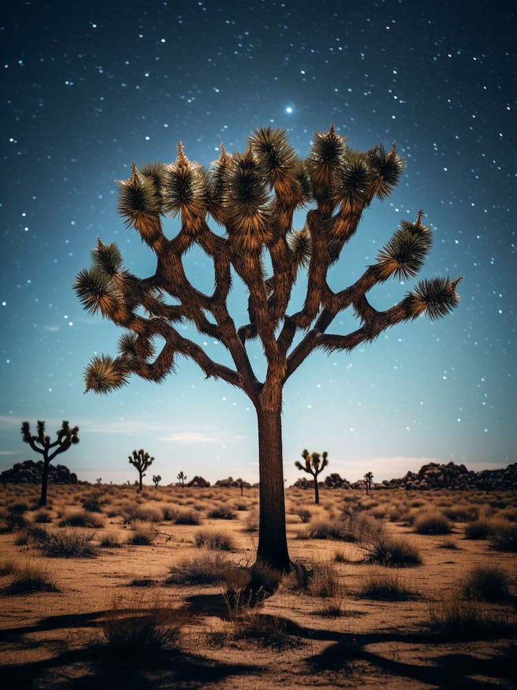  Photograph Of A Joshua Tree With Starry Sky 3