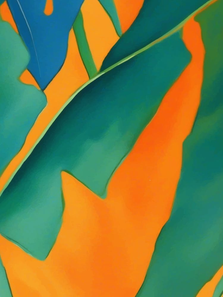Tropical Leaves Vibrant colors