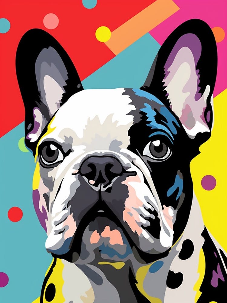 Pop Art Graphic Novel Style Boston Terrier 1
