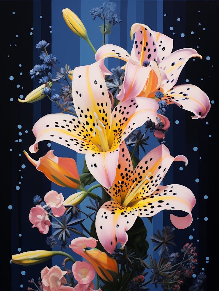 Surreal Florals Freesia 3 Peinture de fleurs