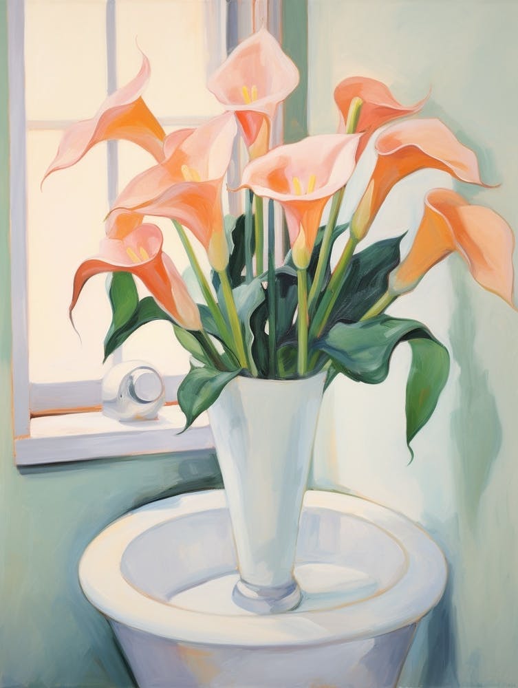 A Vase With Calla Lily, Flower Bouquet 4