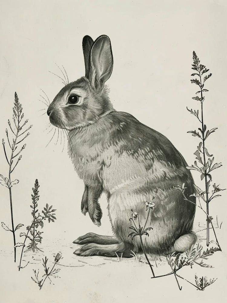 Argente Blockprint Rabbit Illustration 6