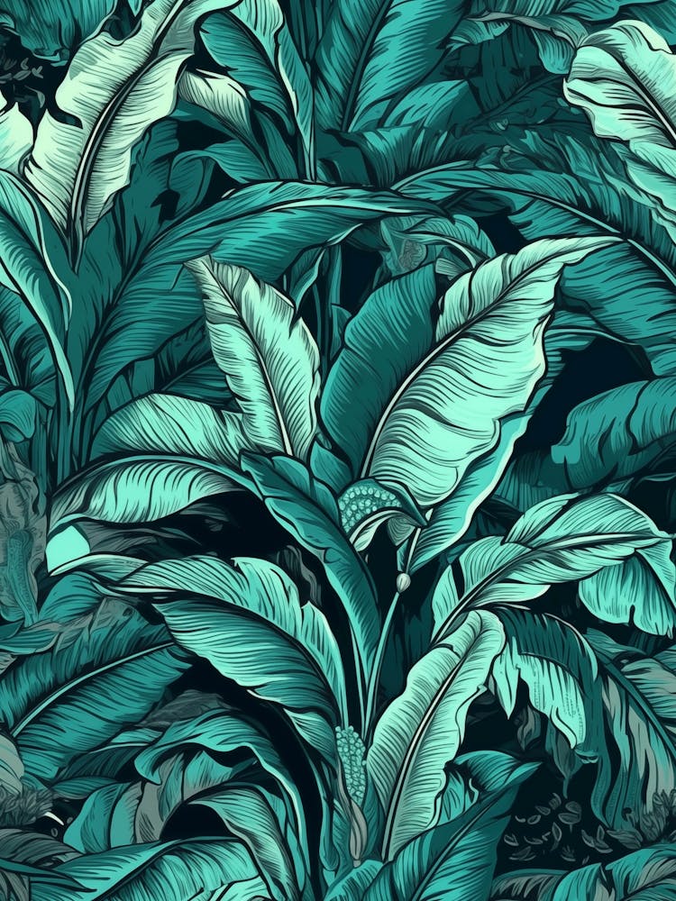 Tropical Leaves Seamless Pattern 7