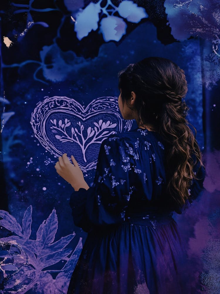 Girl In A Blue Dress