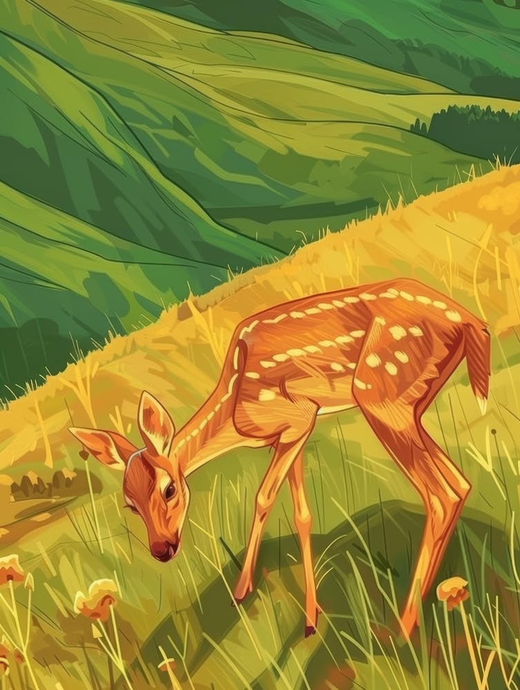 Fawn In The Meadow