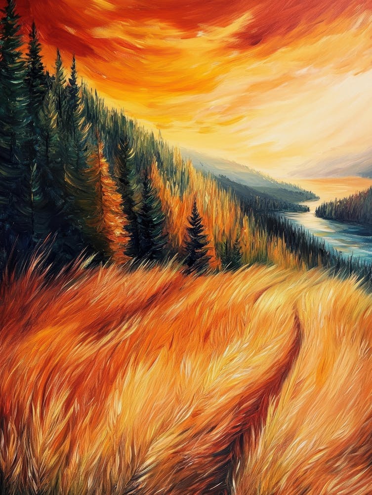 Sunset In The Mountains 122