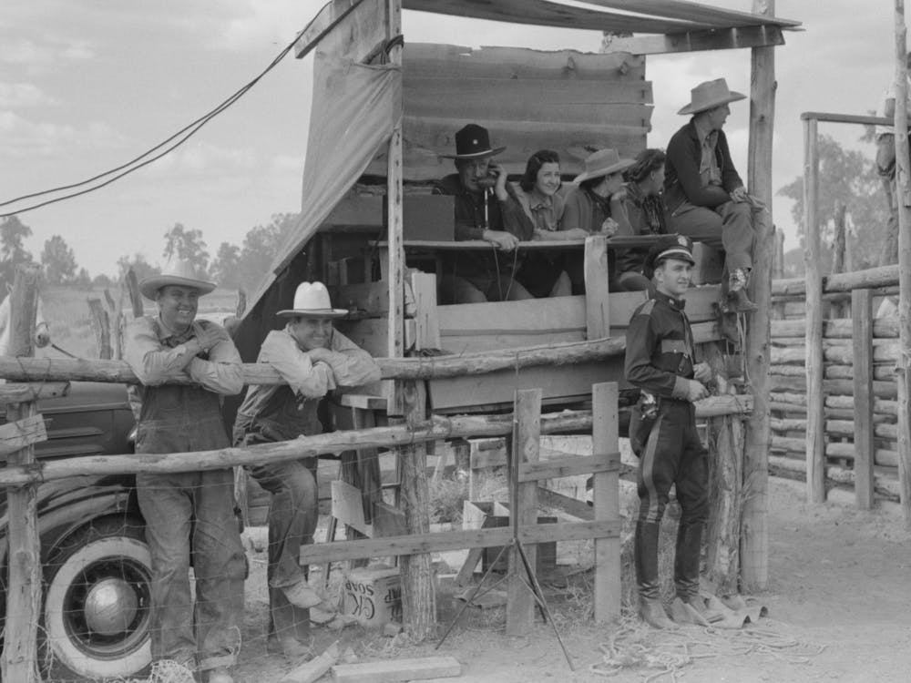 Judges Stand At Rodeo, Quemado, New Mexico By Russell Lee