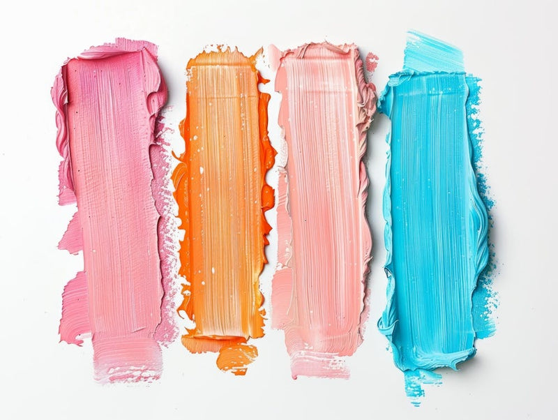 Colorful Paint Brushes Isolated On White Background