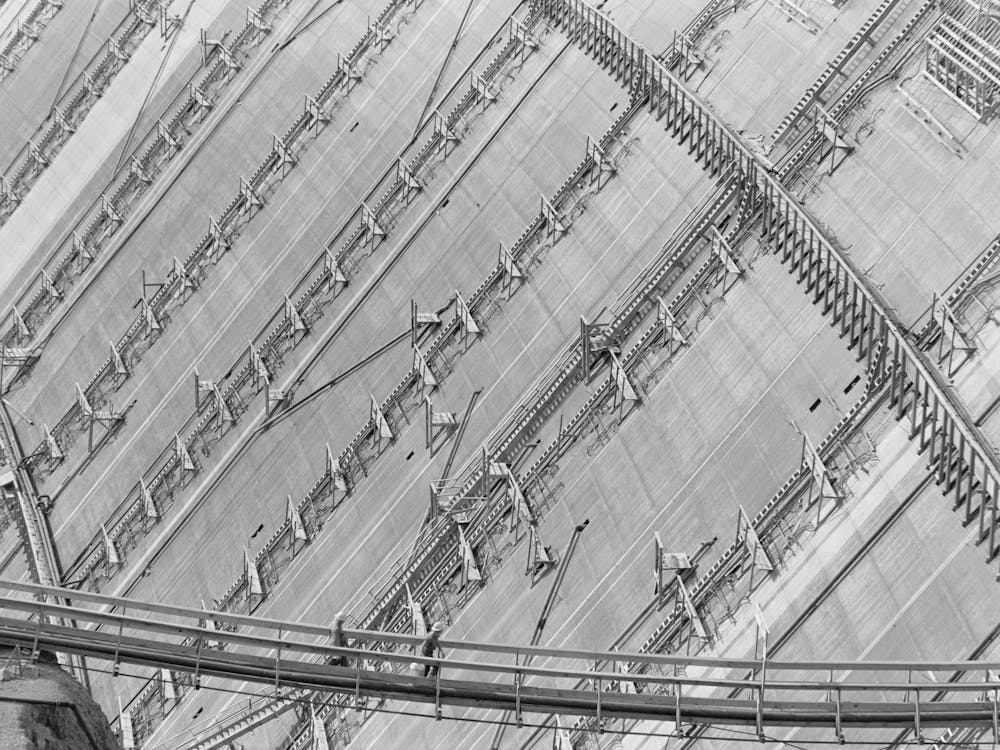 Shasta Dam, Shasta County, California, Part Of The Dam Under Construction By Russell Lee