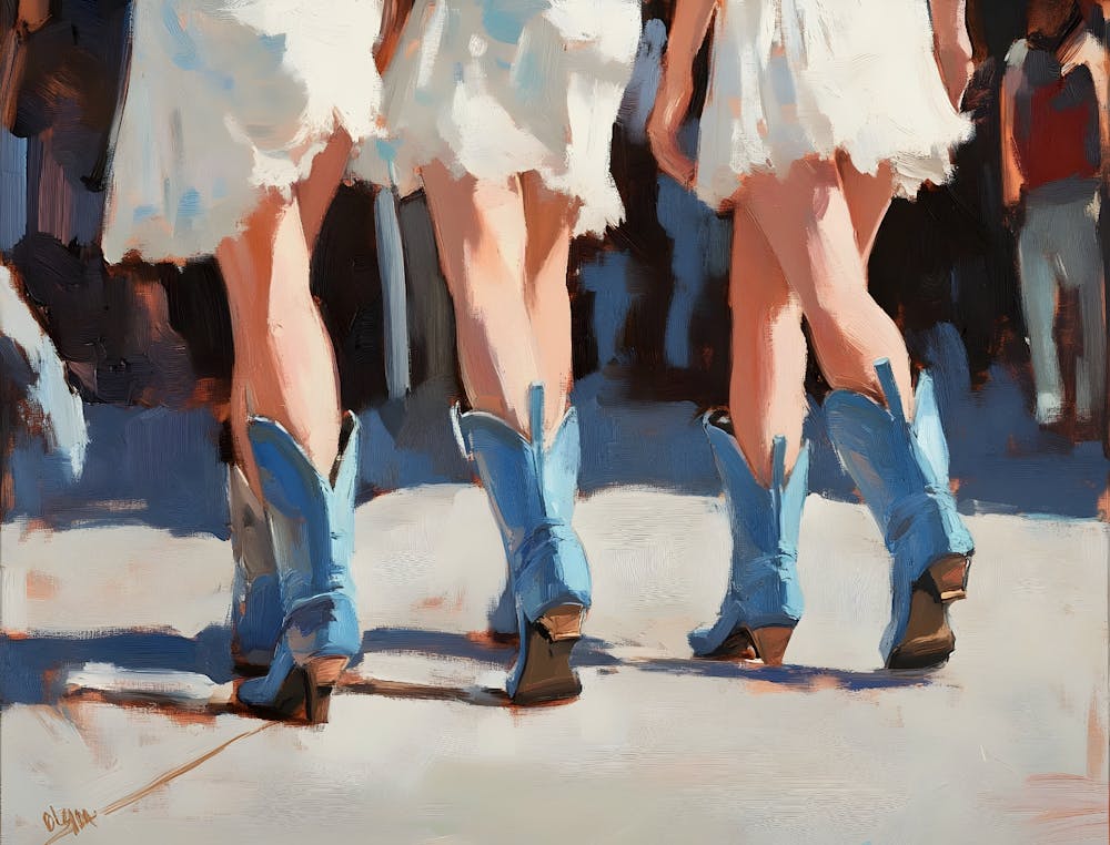 Three Cowgirls In Blue Boots