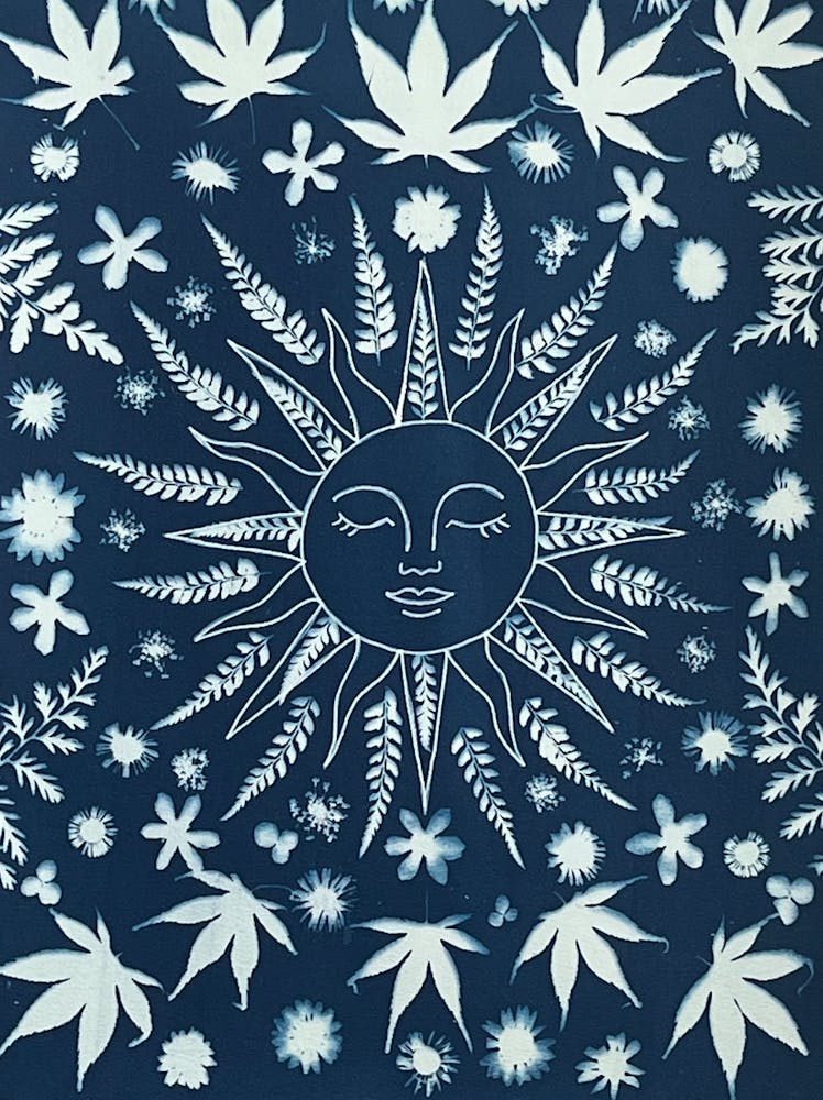 Blue Sun cyanotype