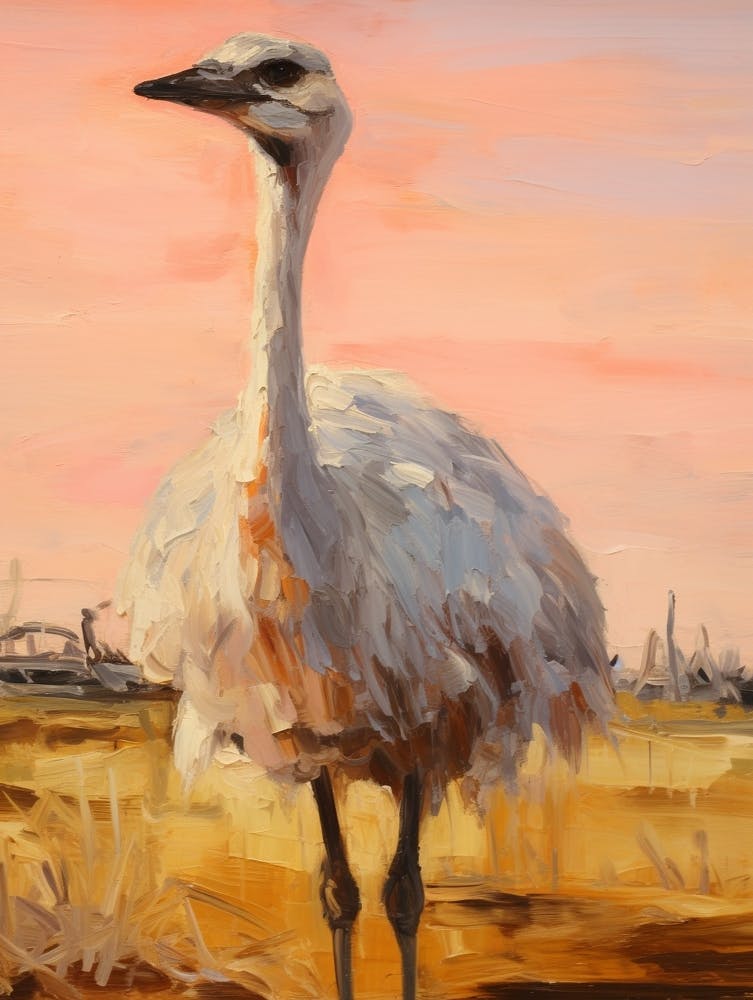 Bird Painting Ostrich 3